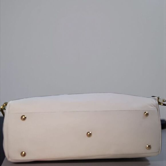 Giorgio Armani VTG Elegant White and Black Satchel Repainted - Picture 8 of 13